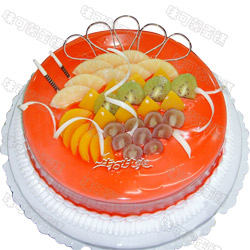 编号：A37 水果奶油蛋糕10寸